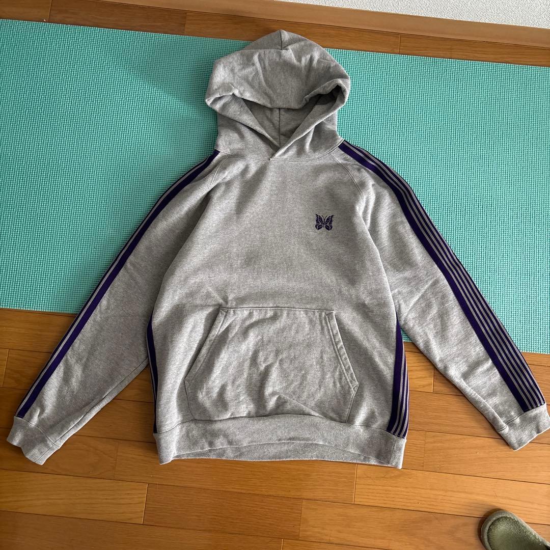 Needles グレー フード付きパーカー S