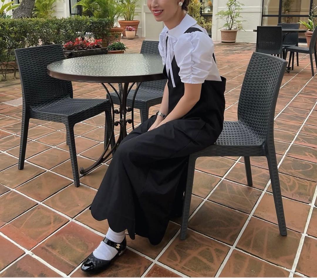 アンミヌ　アームギャザーリボンブラウス(White)