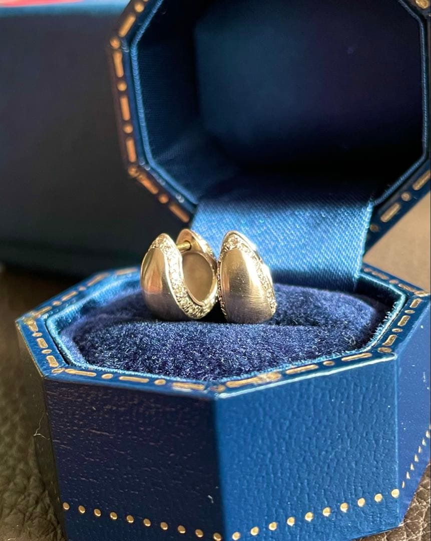 【つれづれ雑貨店さま専用】humハムエタ 18KWG フープピアス