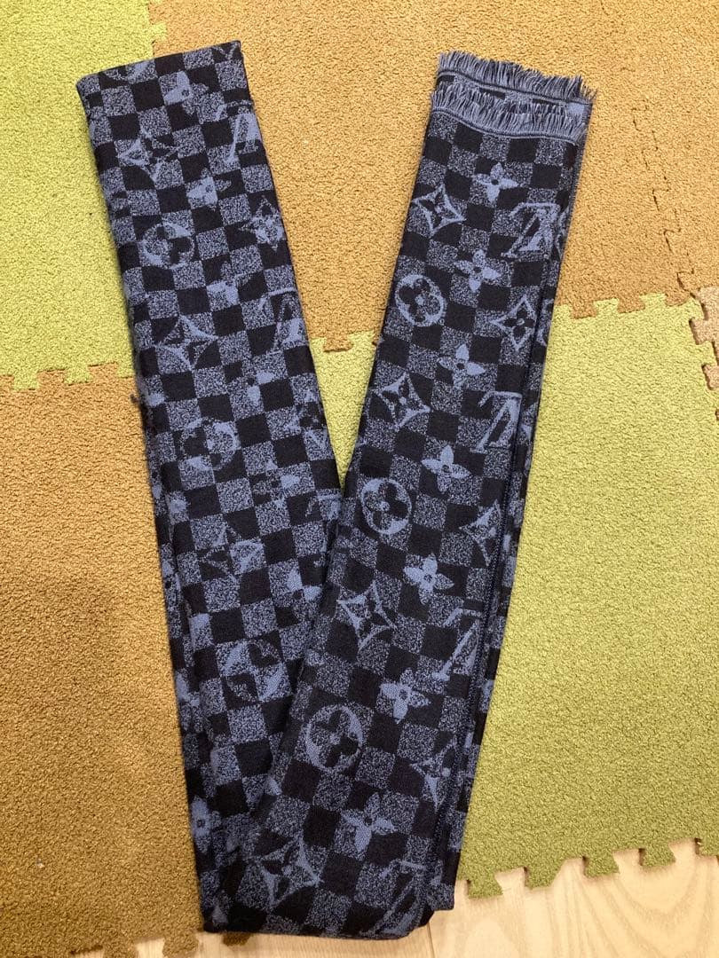 ヴィトン　ネイビー　ストール　マフラー