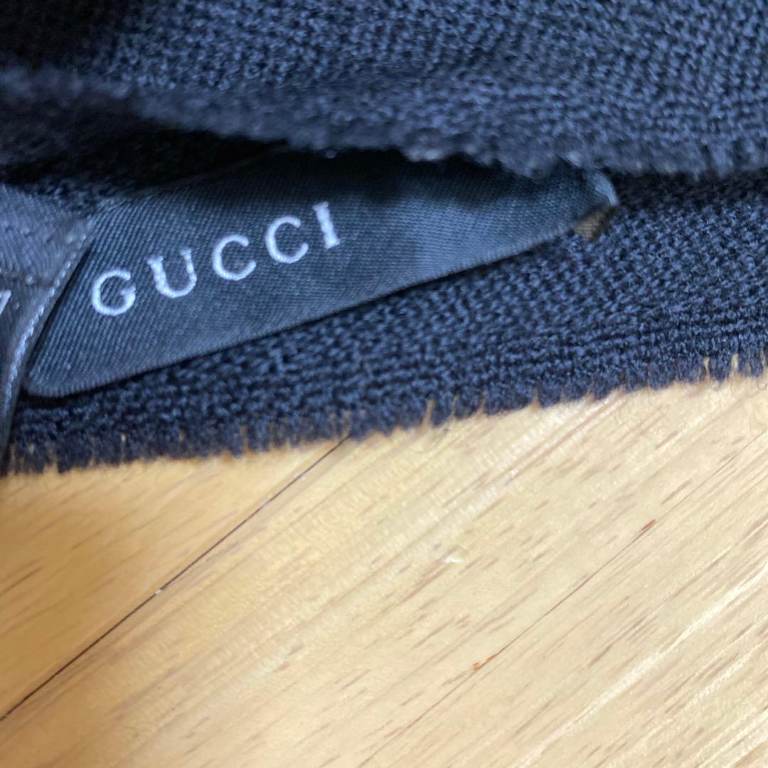 Y*N様 GUCCI グッチ GG柄 マフラー メンズ レディース　黒色