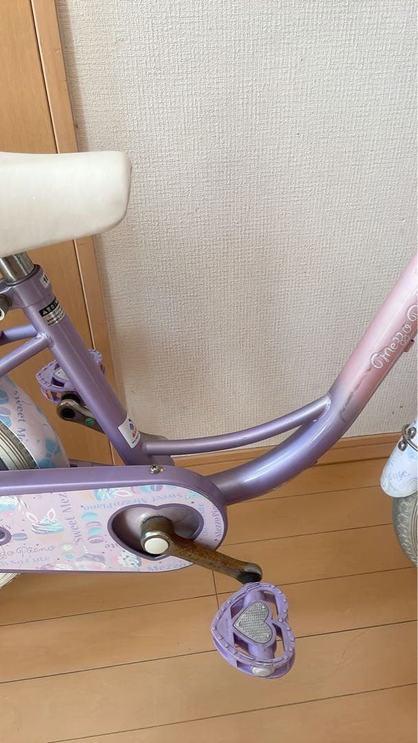 メゾピアノ　補助輪　幼児用自転車 18インチ 東大阪近郊お届け可能