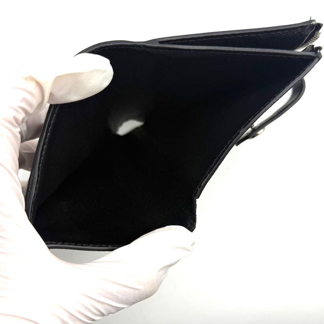 【新品近い】ルイヴィトン ダミエグラフィット ミュルティ ポルトカルト 折り財布