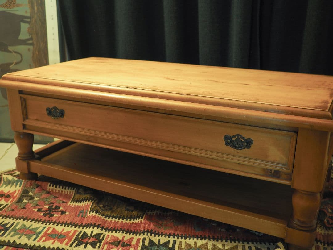 【値引中】レトロドロワーセンターテーブル