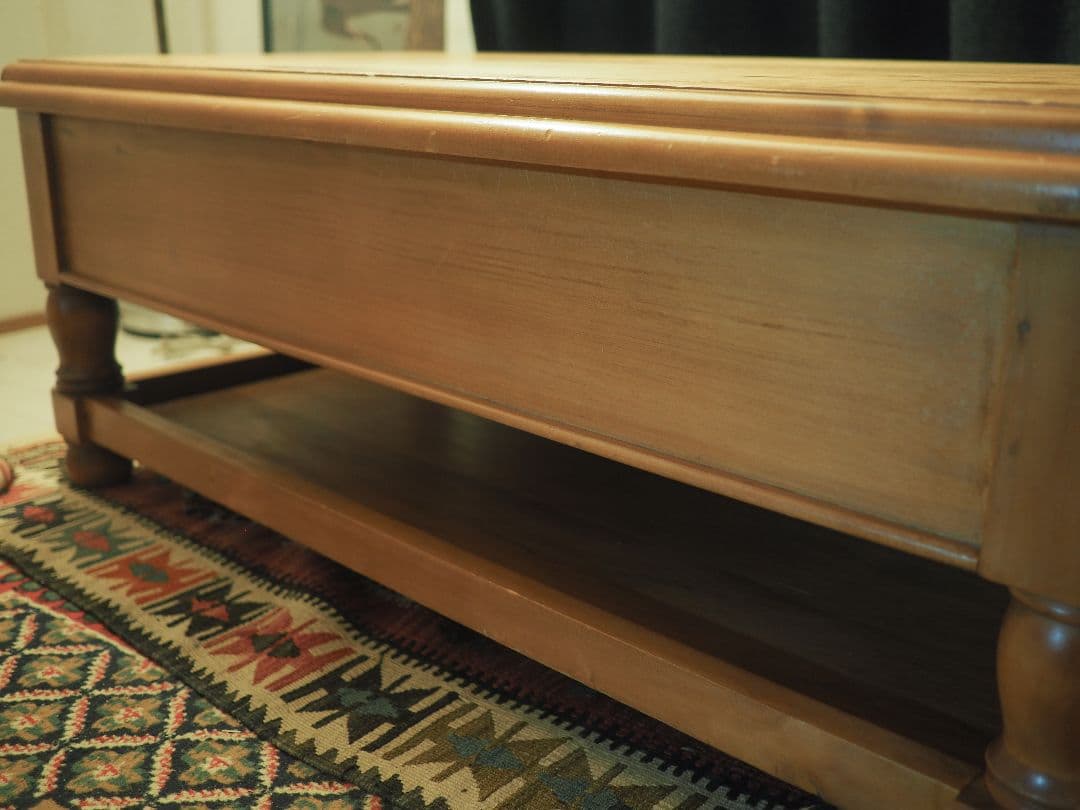 【値引中】レトロドロワーセンターテーブル