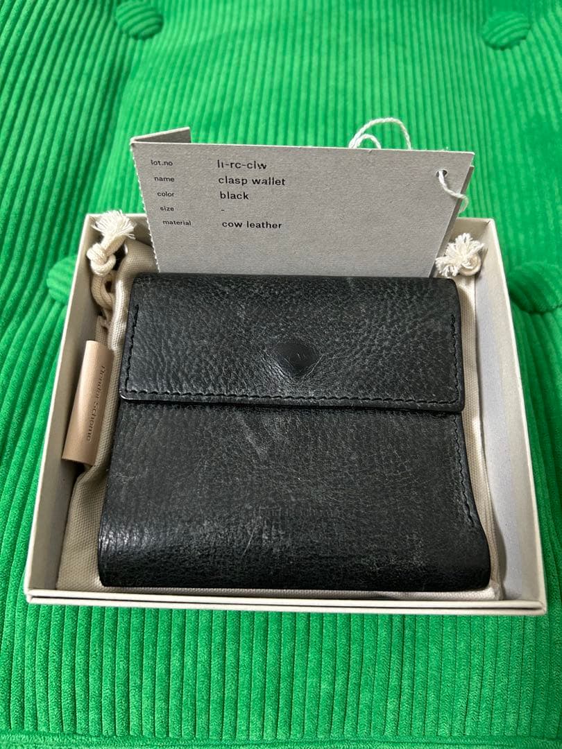 Hender Scheme clasp wallet Black 数月使用極美品