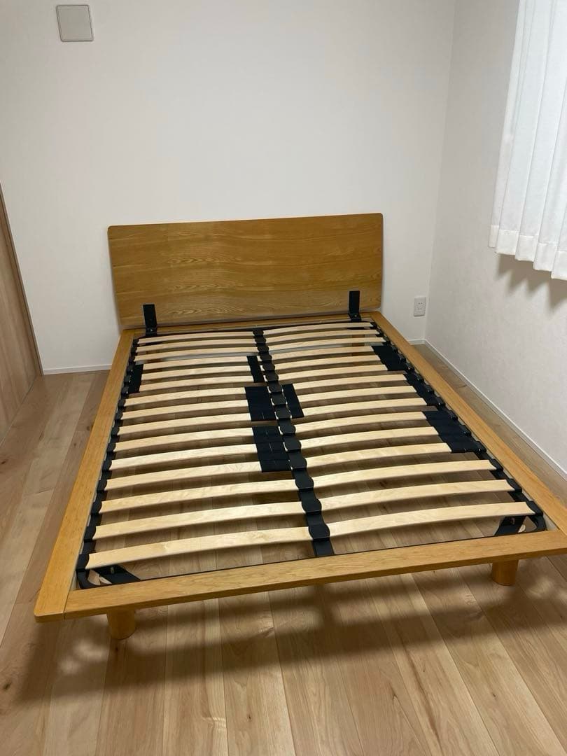 無印良品ベッドフレーム(オーク材) ダブル