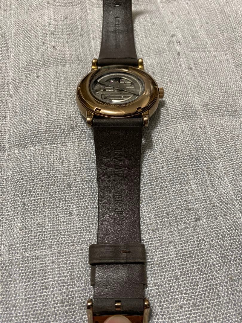 EMPORIO ARMANI 自動巻き腕時計 グリーン