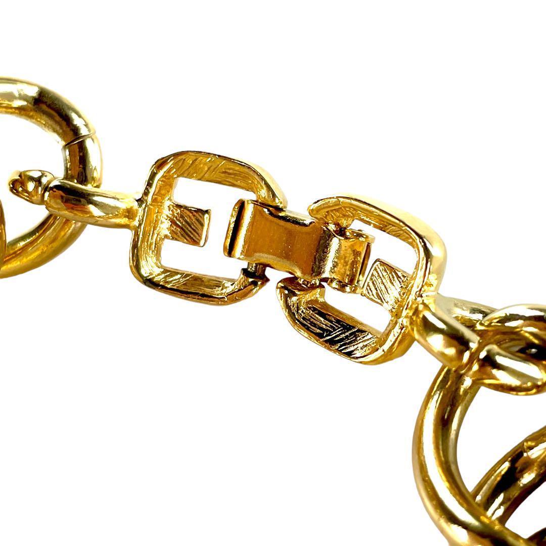 【圧倒的存在感】 GIVENCHY 90s ゴールド　ブレスレット 超大ぶり