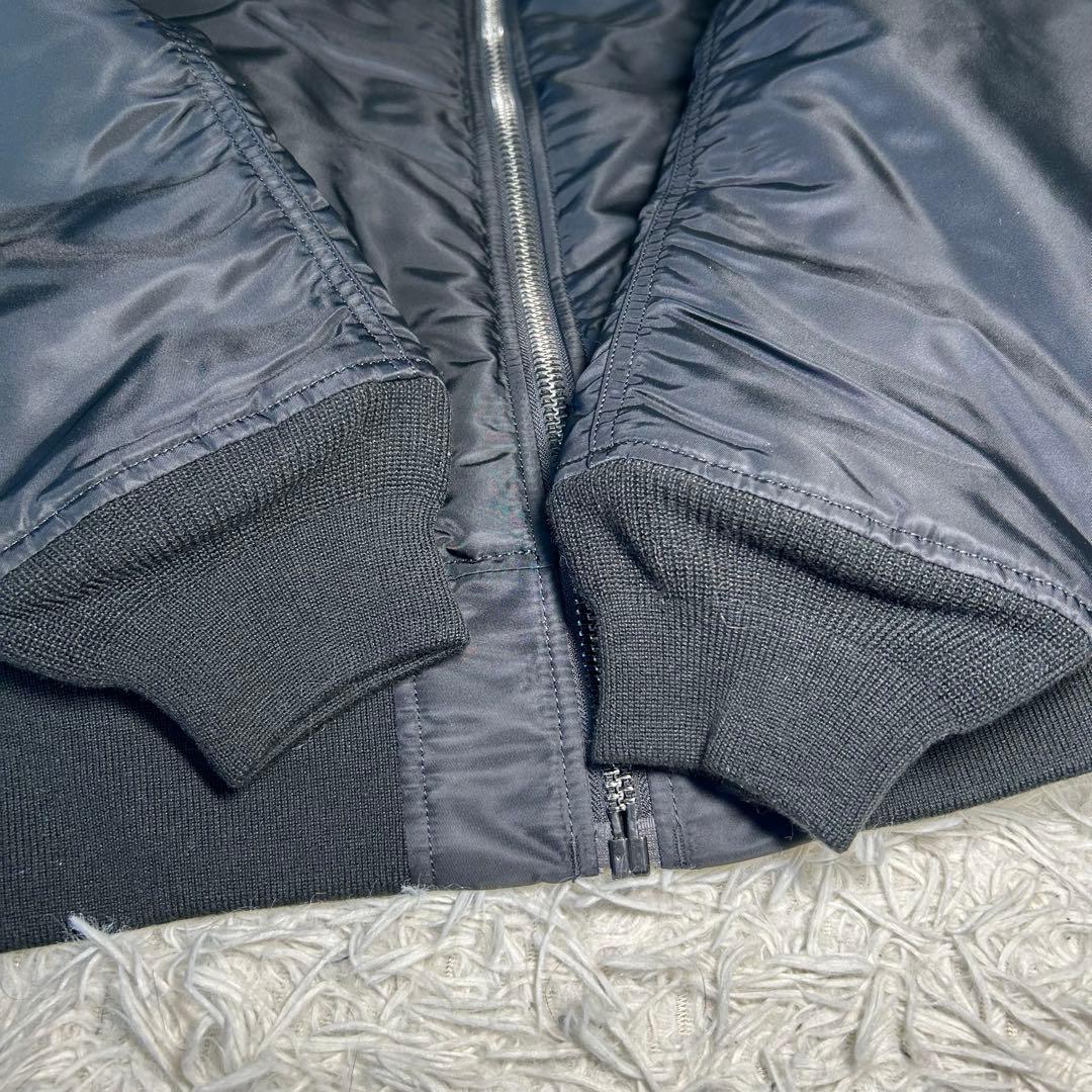 【美品】VALLEY APPAREL リバーシブル ma-1 ブラック　XL