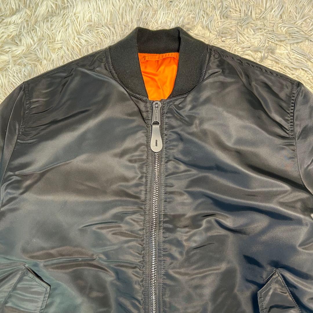 【美品】VALLEY APPAREL リバーシブル ma-1 ブラック　XL