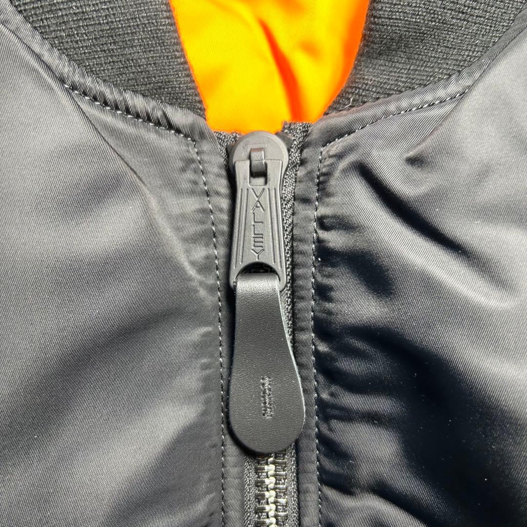 【美品】VALLEY APPAREL リバーシブル ma-1 ブラック　XL