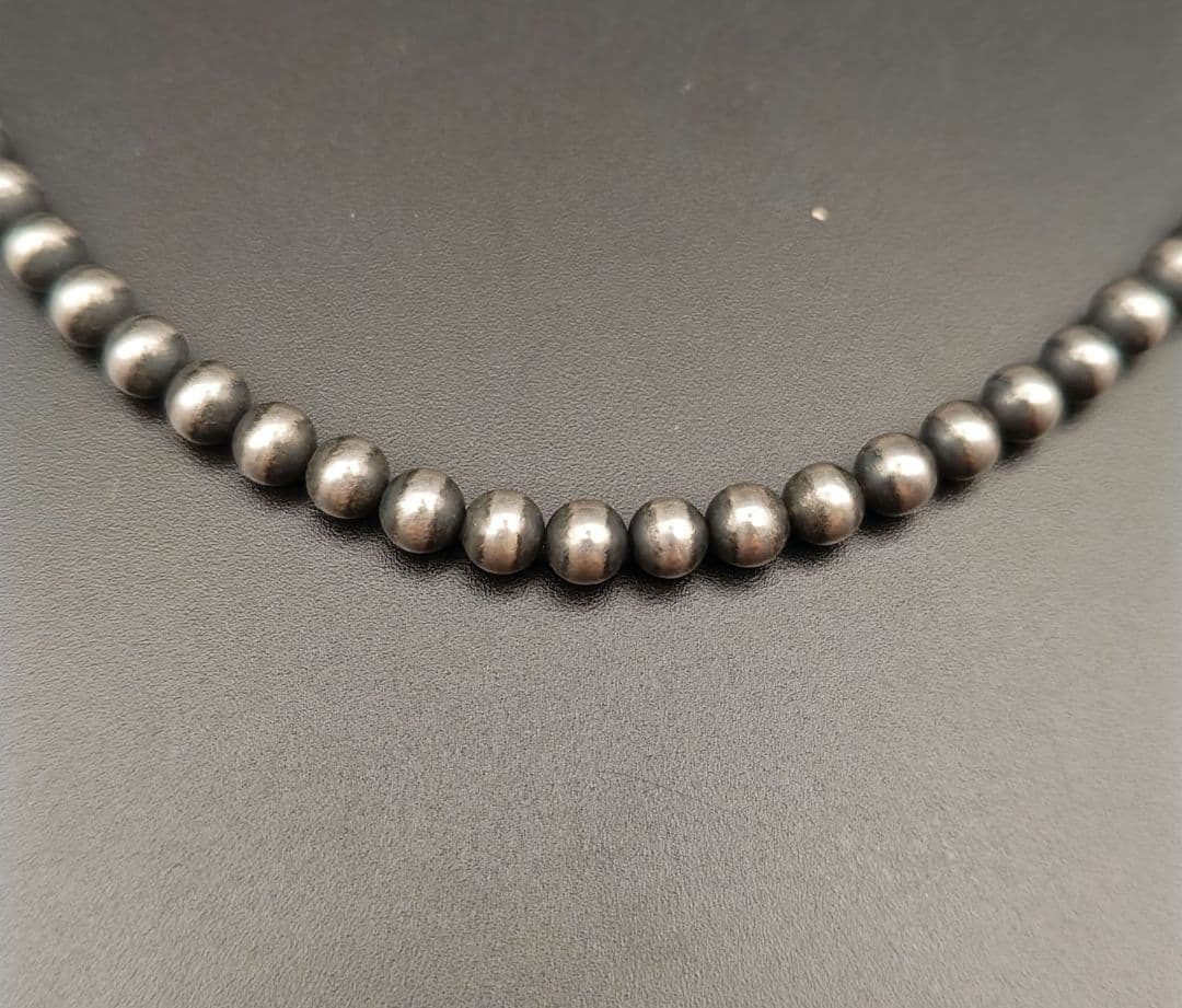 インディアンジュエリーナバホパールネックレス◎sterlingsilver925