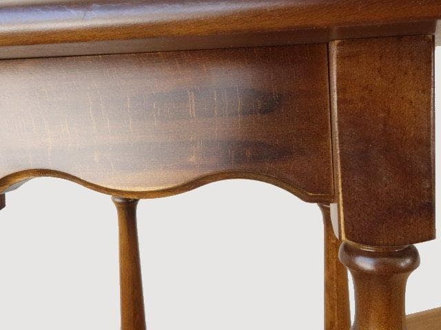 カリモク　コロニアル　花台　サイドテーブル　USED　再塗装済