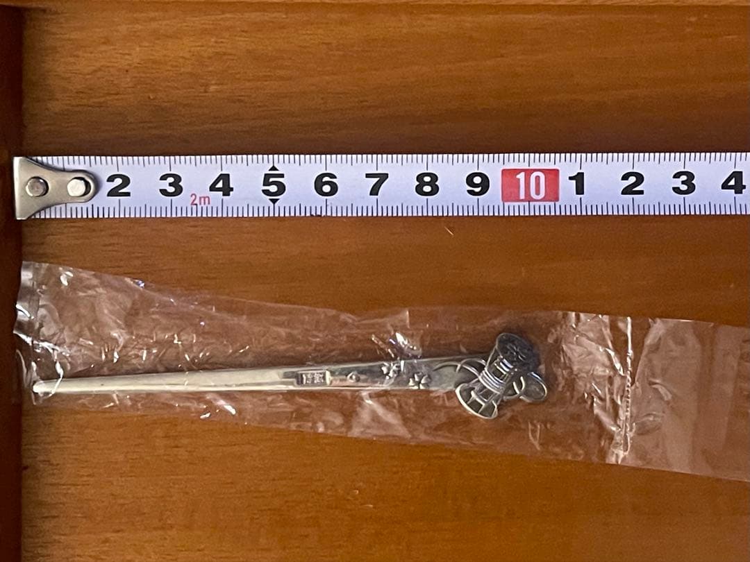 純銀 銀製 菓子楊枝 3本セット 木箱入り 総重量35g 未使用