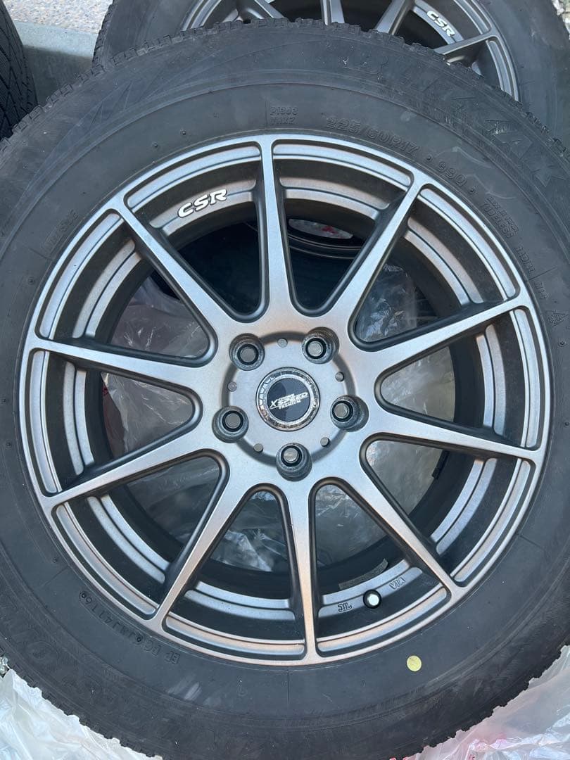 アルファードホイール　　ブリヂストンスタッドレスタイヤ 17インチ