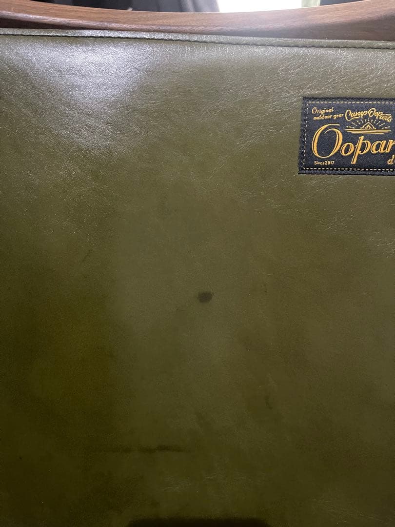 CAMP OOPARTS オーク材 チェア　座面革製　LOWTYPE