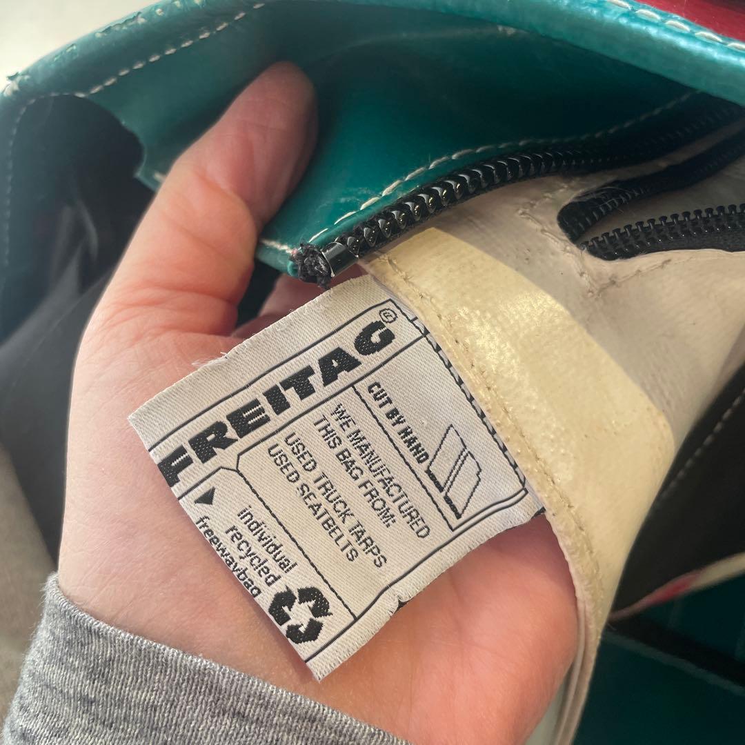 FREITAG トートバッグ グリーン/レッド
