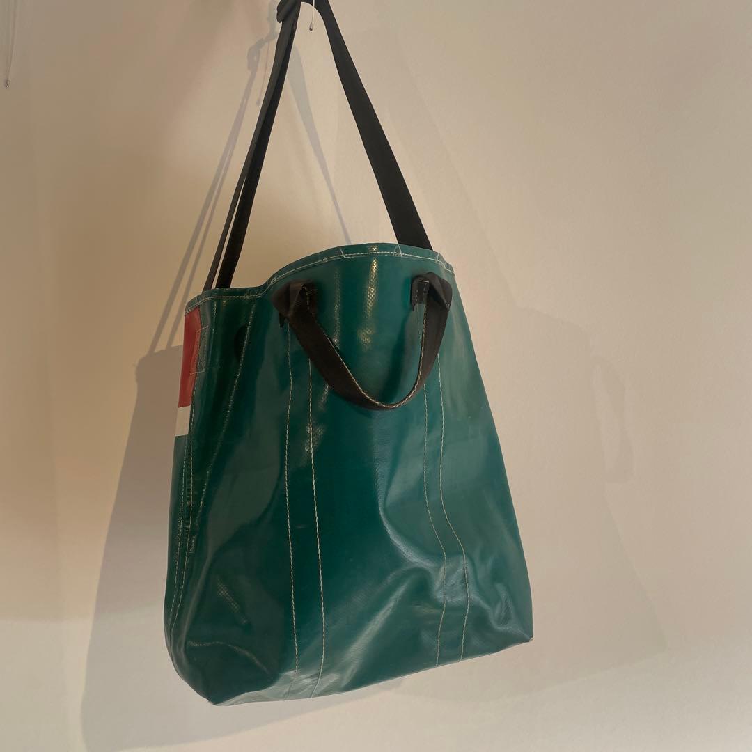 FREITAG トートバッグ グリーン/レッド