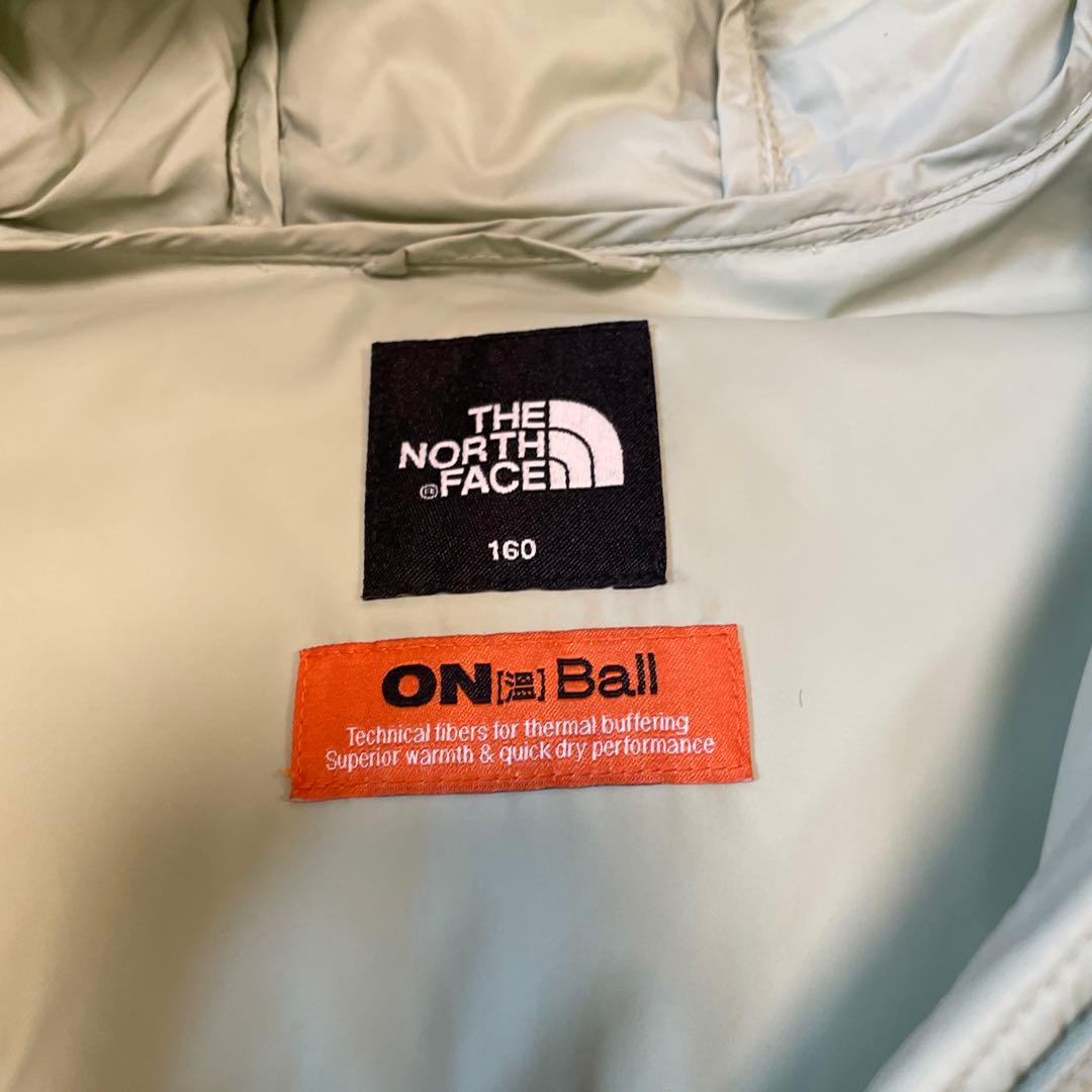 【美品】THE NORTH FACE グリーン ダウンジャケット 160cm