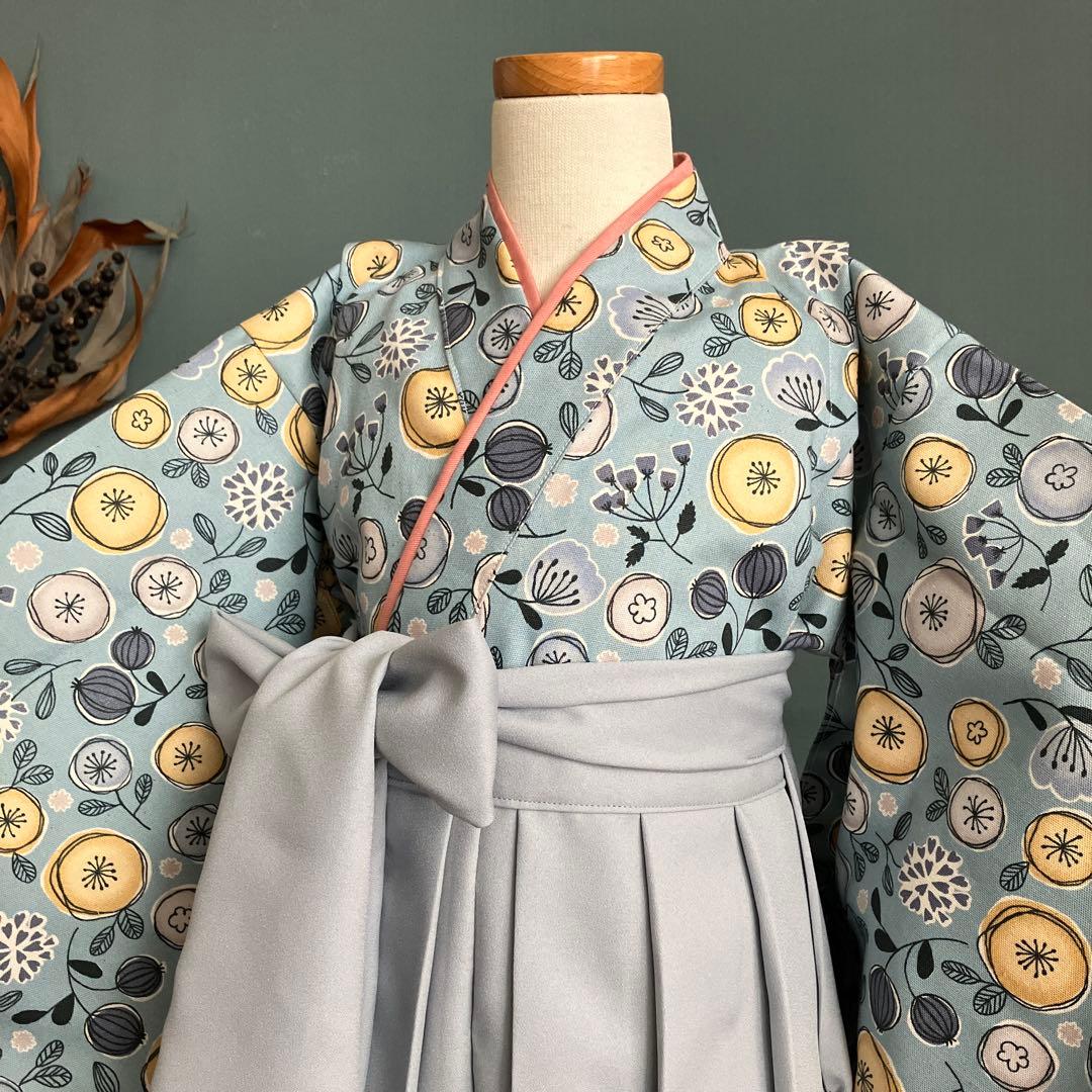 【新作 各サイズ1着】着物と袴　女の子　110-120㎝