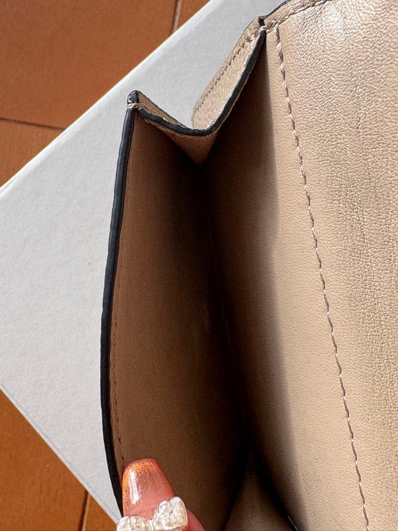 値下げLOEWE ロエベ 三つ折財布トライフォールド ウォレットサンド ベージュ