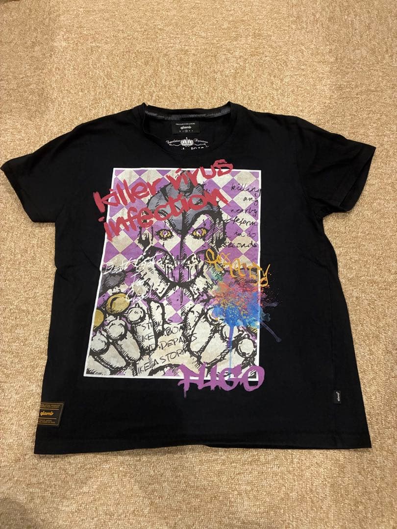 glamb×ジョジョ　コラボTシャツ　フーゴ　パープルヘイズ
