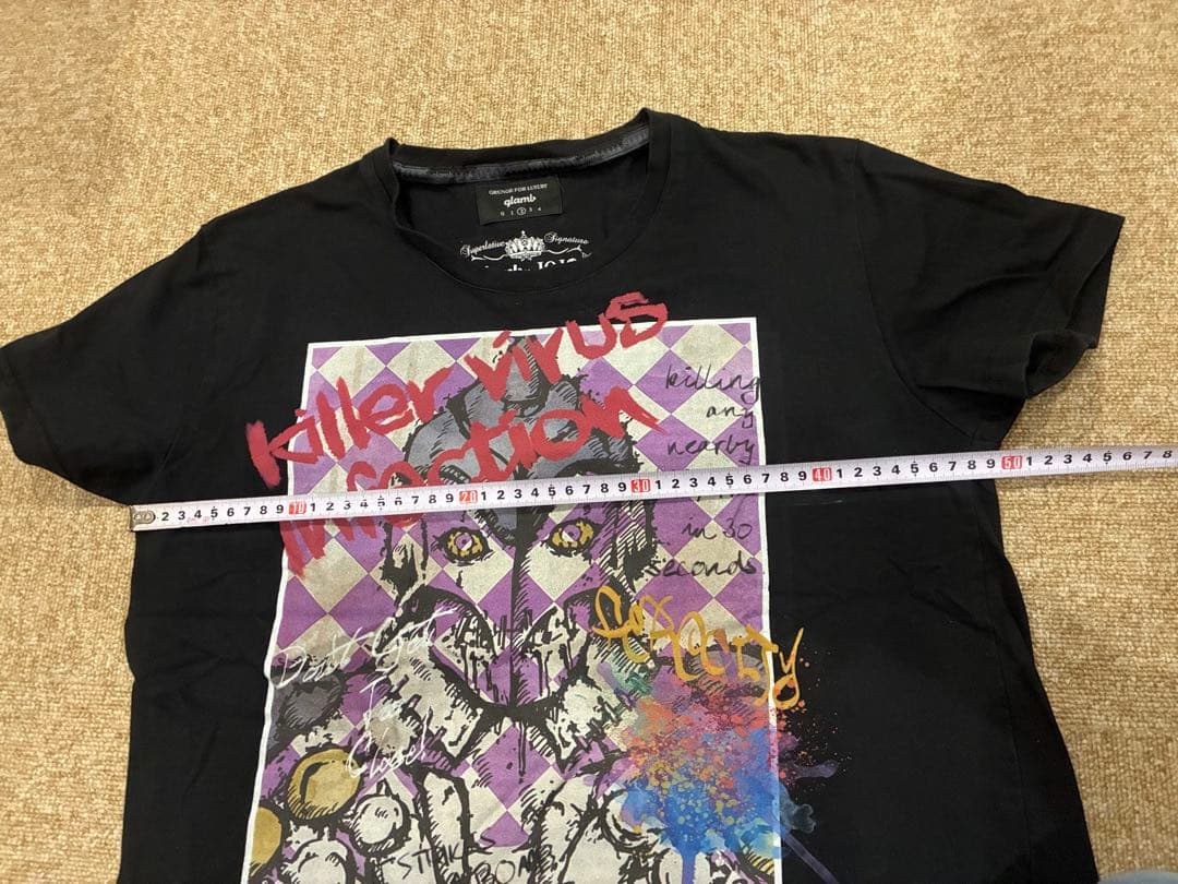 glamb×ジョジョ　コラボTシャツ　フーゴ　パープルヘイズ