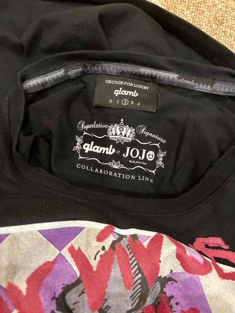 glamb×ジョジョ　コラボTシャツ　フーゴ　パープルヘイズ