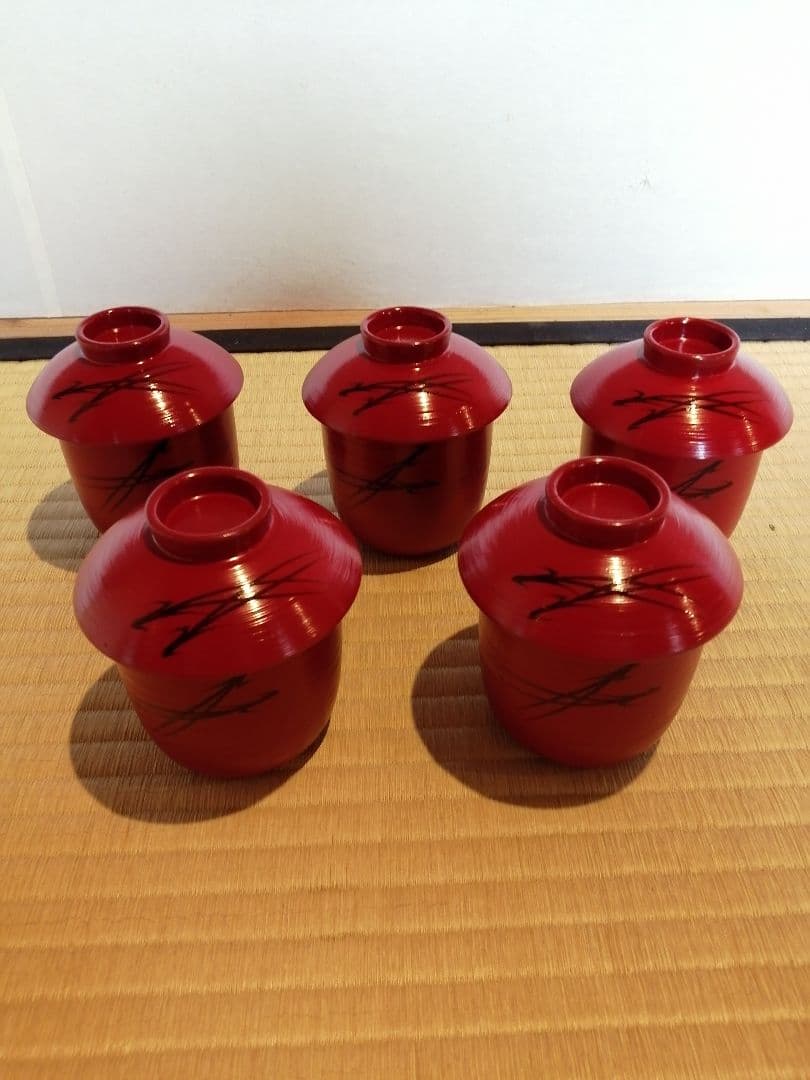 【茶事道具】山中塗茶懐石道具一揃　懐石380