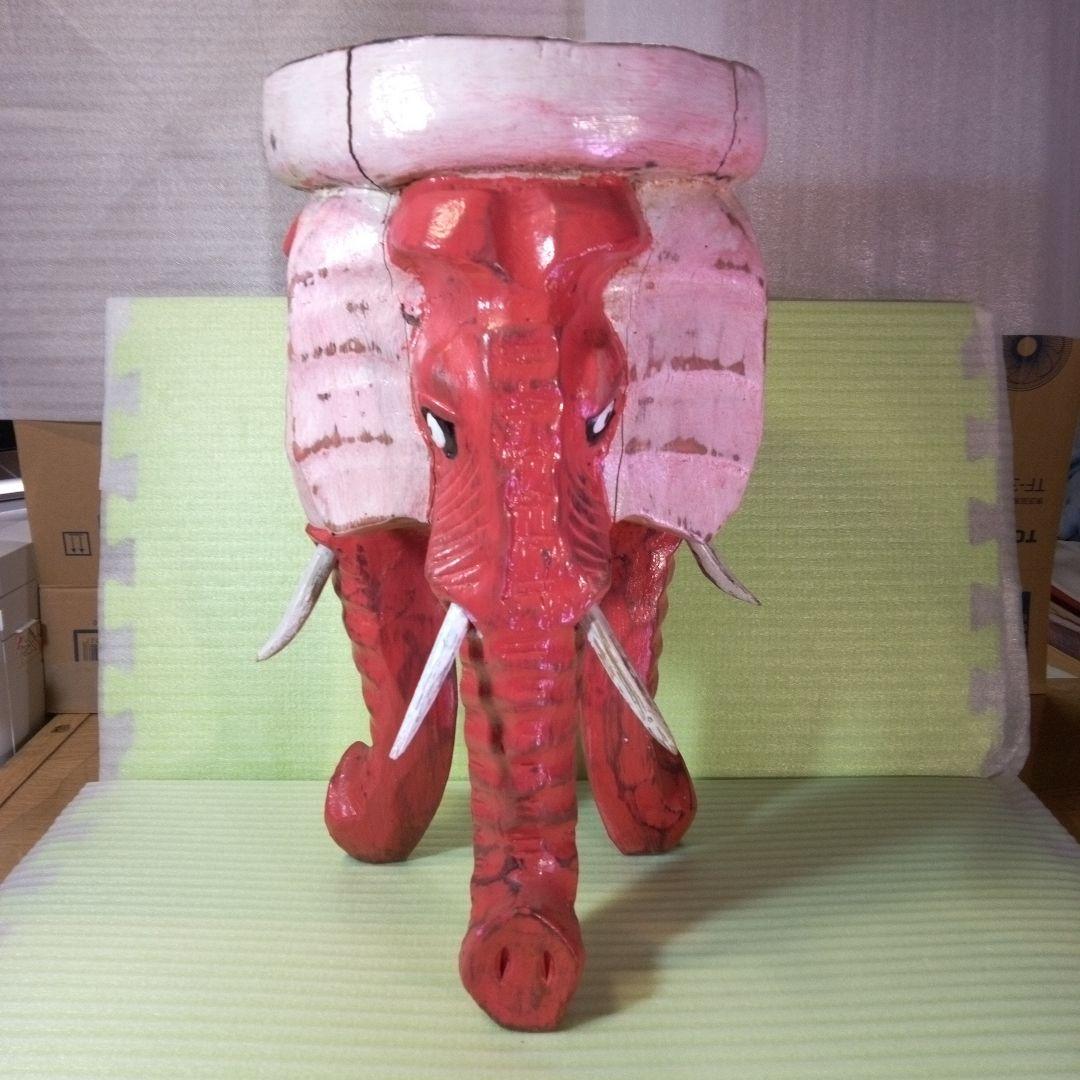 椅子　スツール　アフリカ製　象　アンティーク　民芸品　工芸品　民族　民族雑貨