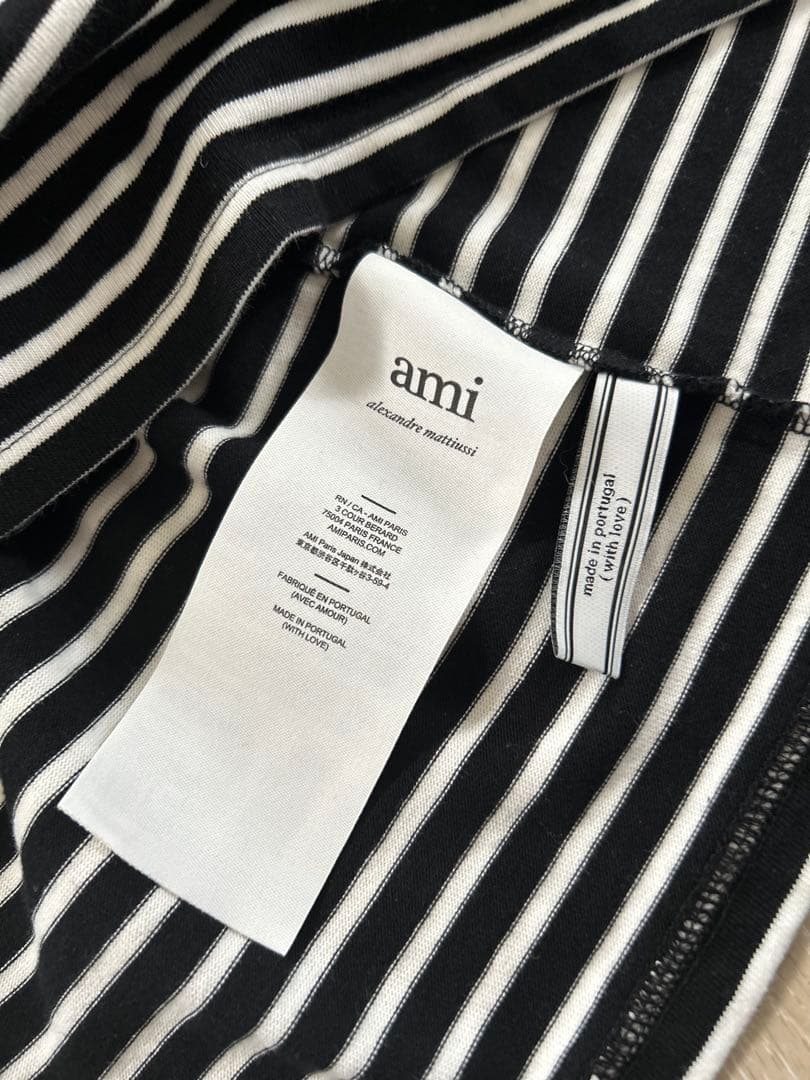 あんぱんまんさま専用 ami paris メンズボーダー長袖T Mサイズ