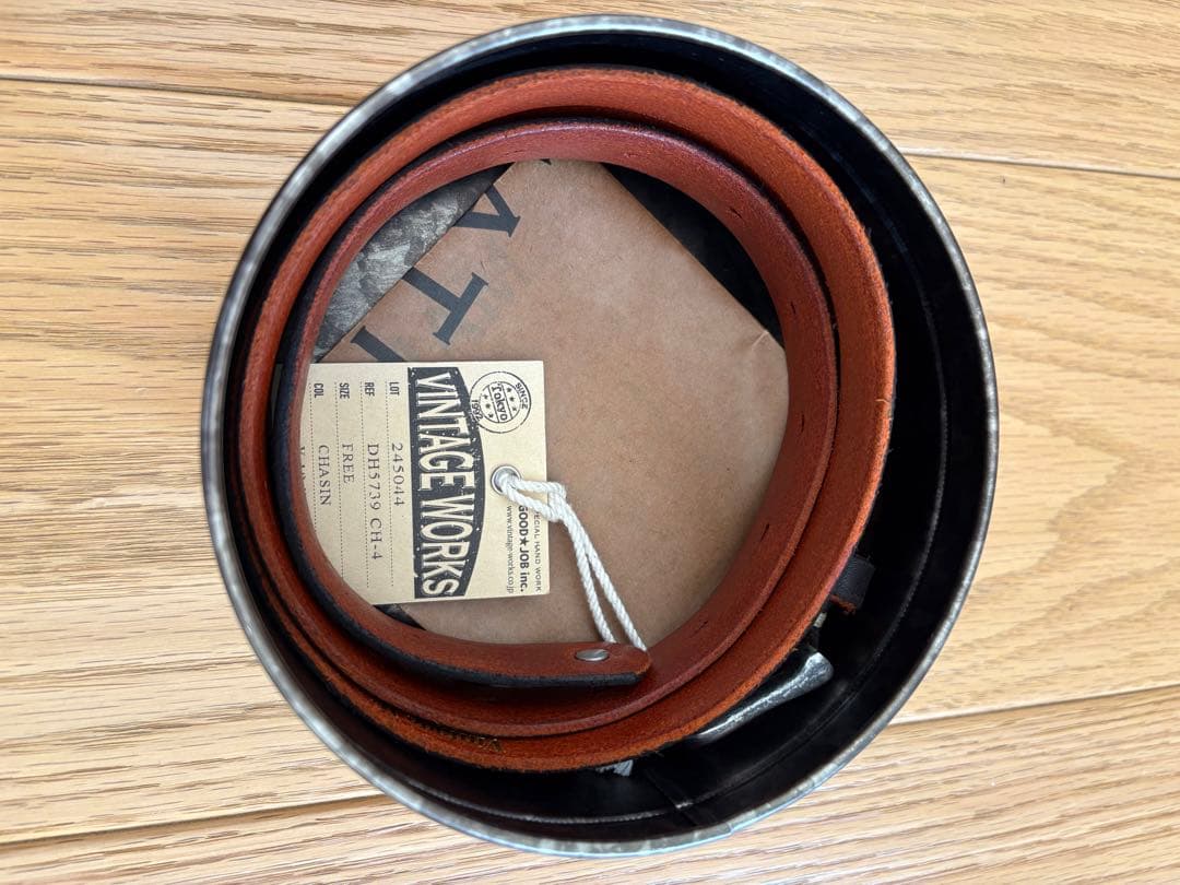 新品　DH5739 CH-4 Vintage Works ベルト 茶芯