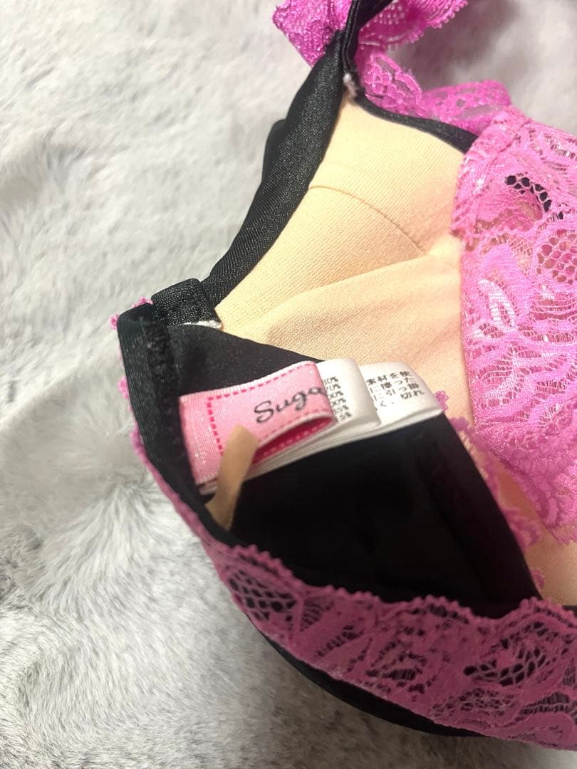 ❤︎MARS リボン　見せブラ　チューブトップ　黒×ピンク❤︎マーズ