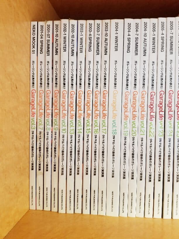 ガレージライフvol.7(2001年4月)～vol.36(2007年7月)