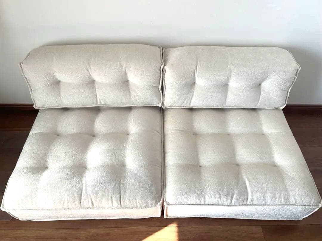 KANADEMONO クッションソファ座面背面4点セット 未使用