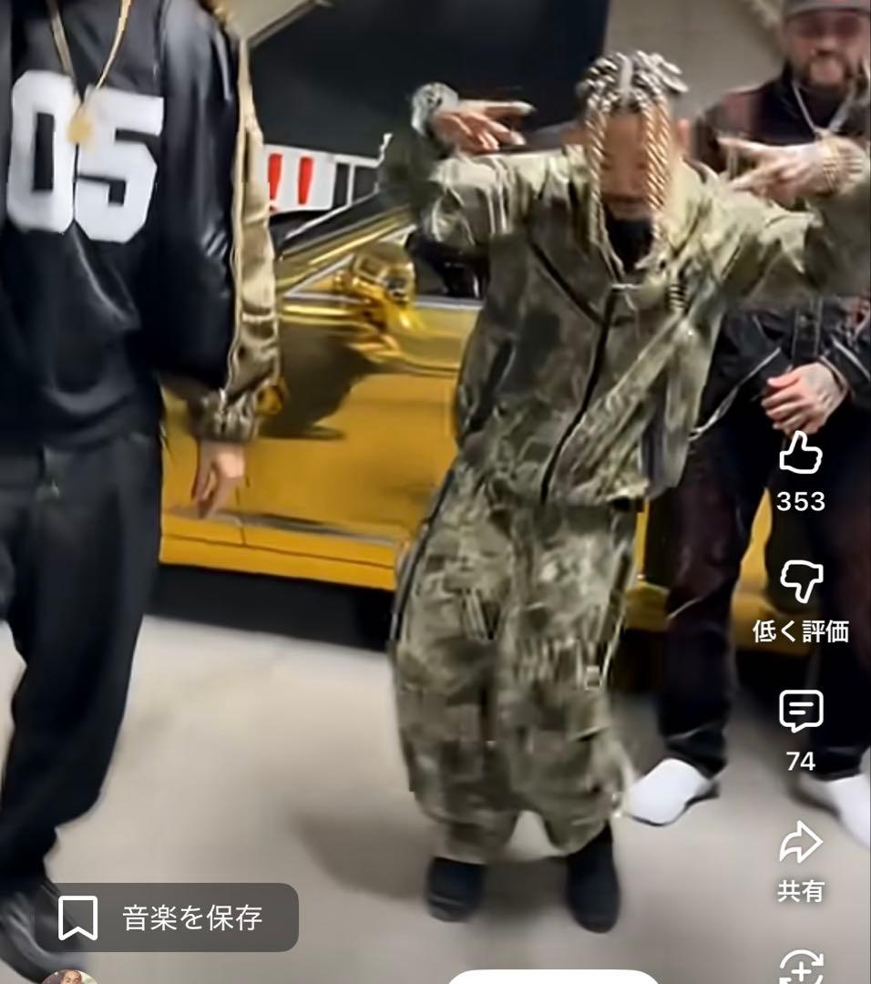 nike drifit ウーブンカモ　ルーズフィットパンツs