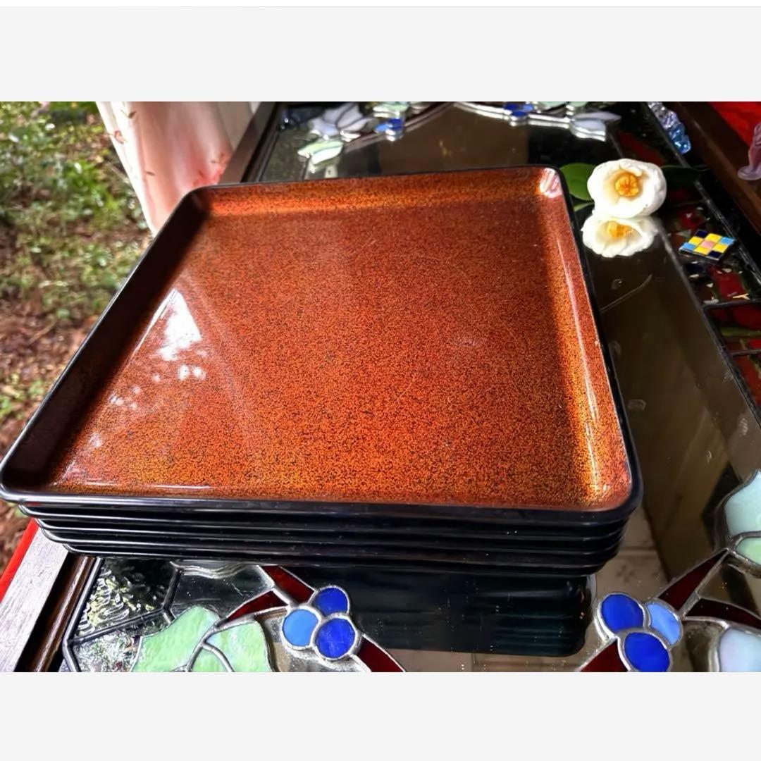 2240様感謝‼️節目に‼️蔵出しJAPAN GOZEN梨地最高級梨地砂子御膳 5客