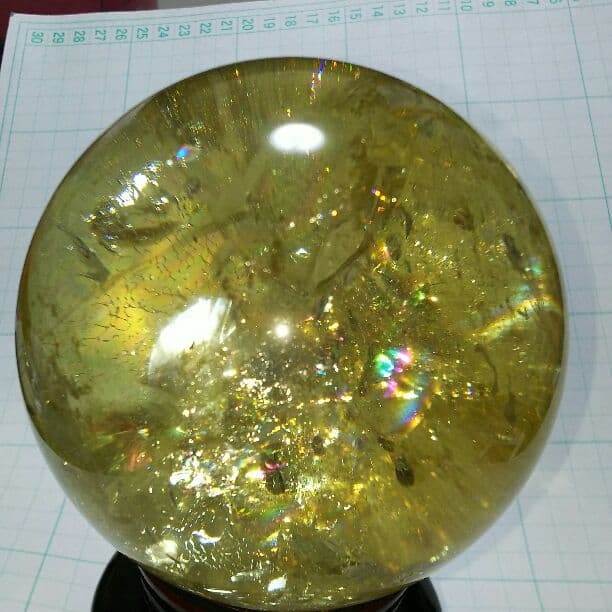 更に値下げ ヤバイ石【 アイリス シトリン 黄水晶】大玉111㎜ 1920g