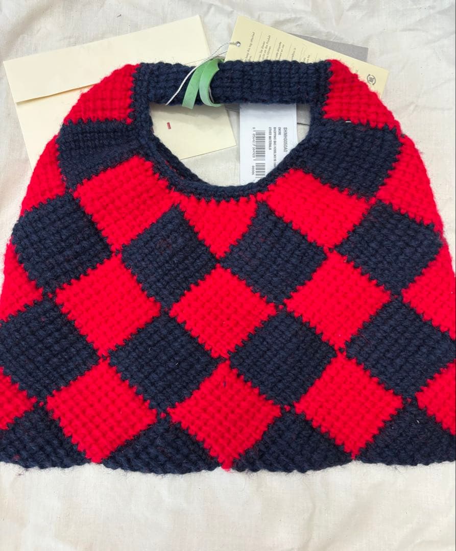 マルニマーケット ダイヤモンド テックウール ミニバッグ 新品