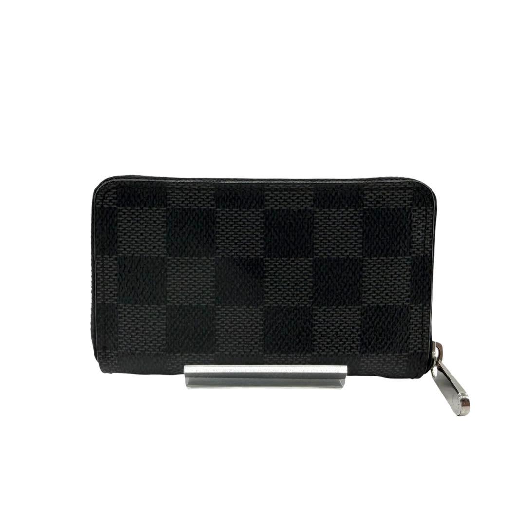 ☆激安☆ ルイヴィトン　パース　ラウンドファスナー　ダミエ　ブラウン　黒