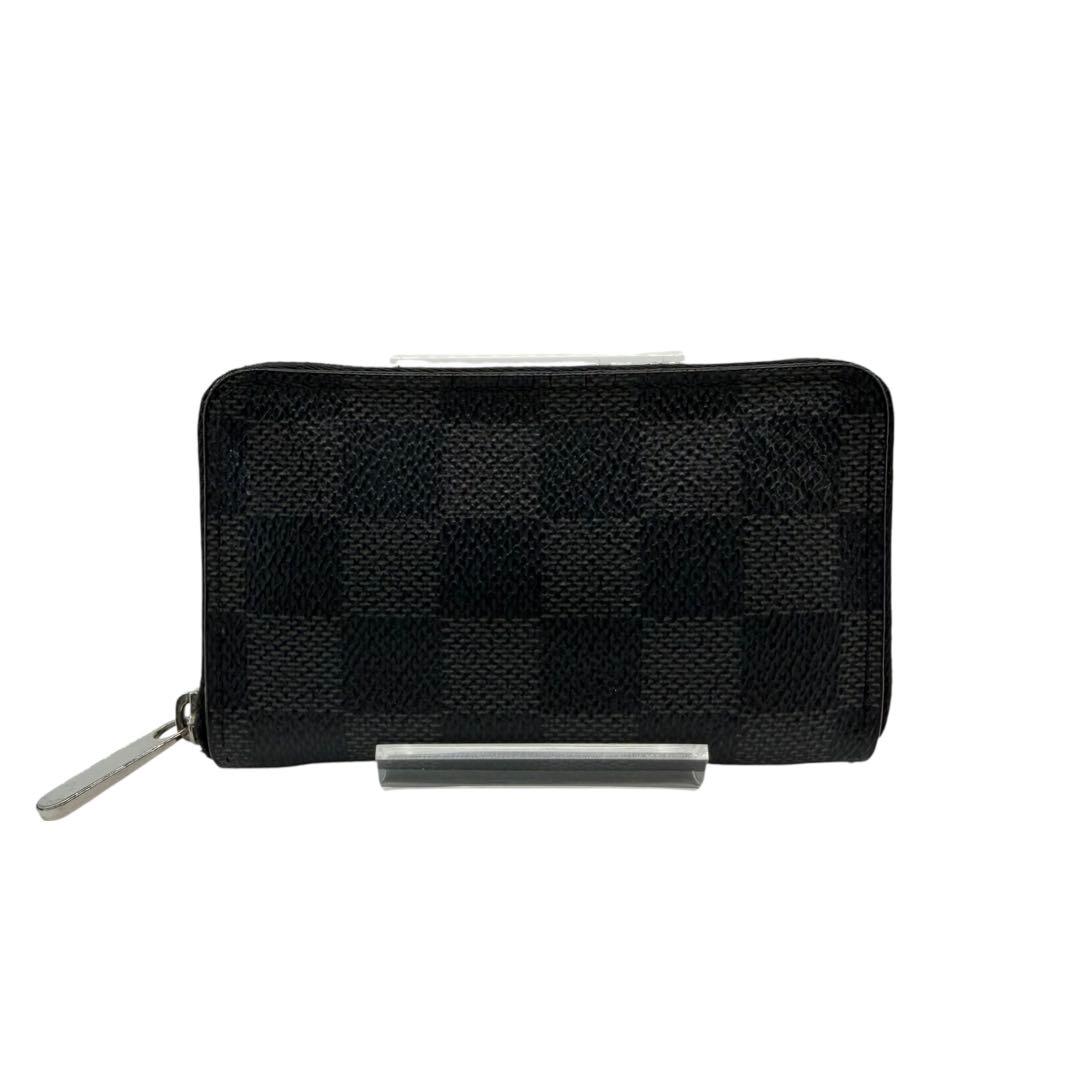 ☆激安☆ ルイヴィトン　パース　ラウンドファスナー　ダミエ　ブラウン　黒