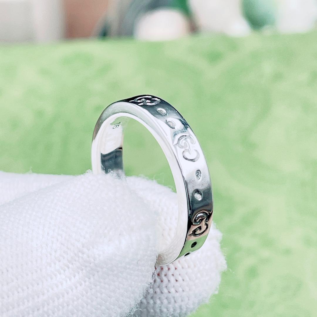 ◇グッチ◇ 新品仕上済 ゴースト リング Ag925 シルバー 刻印16 15号