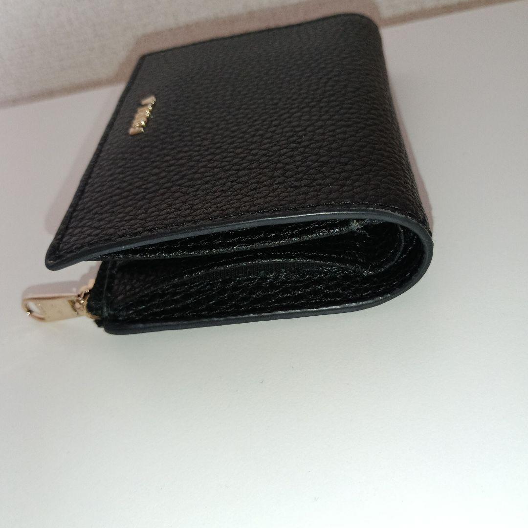 FURLA ブラックレザー 二つ折り財布