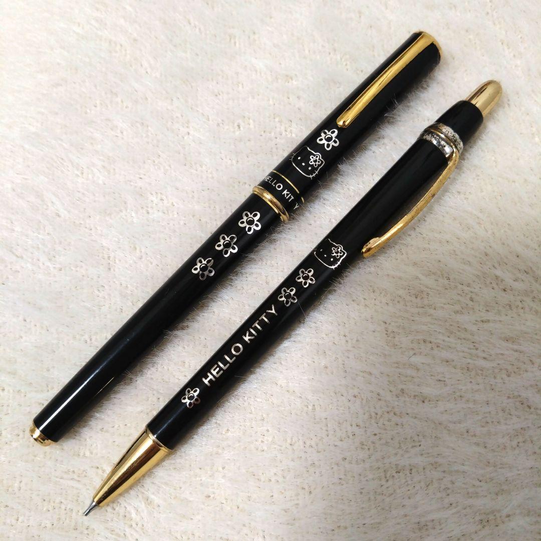 レア　ハローキティ シャープペン　ボールペンセット　花リボン