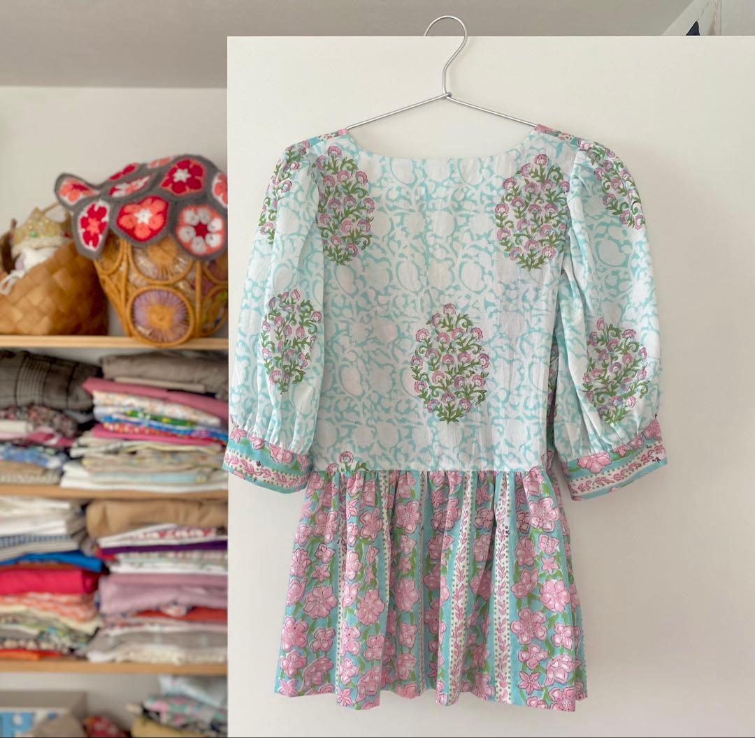 ラバリ風　カシュクールブラウス