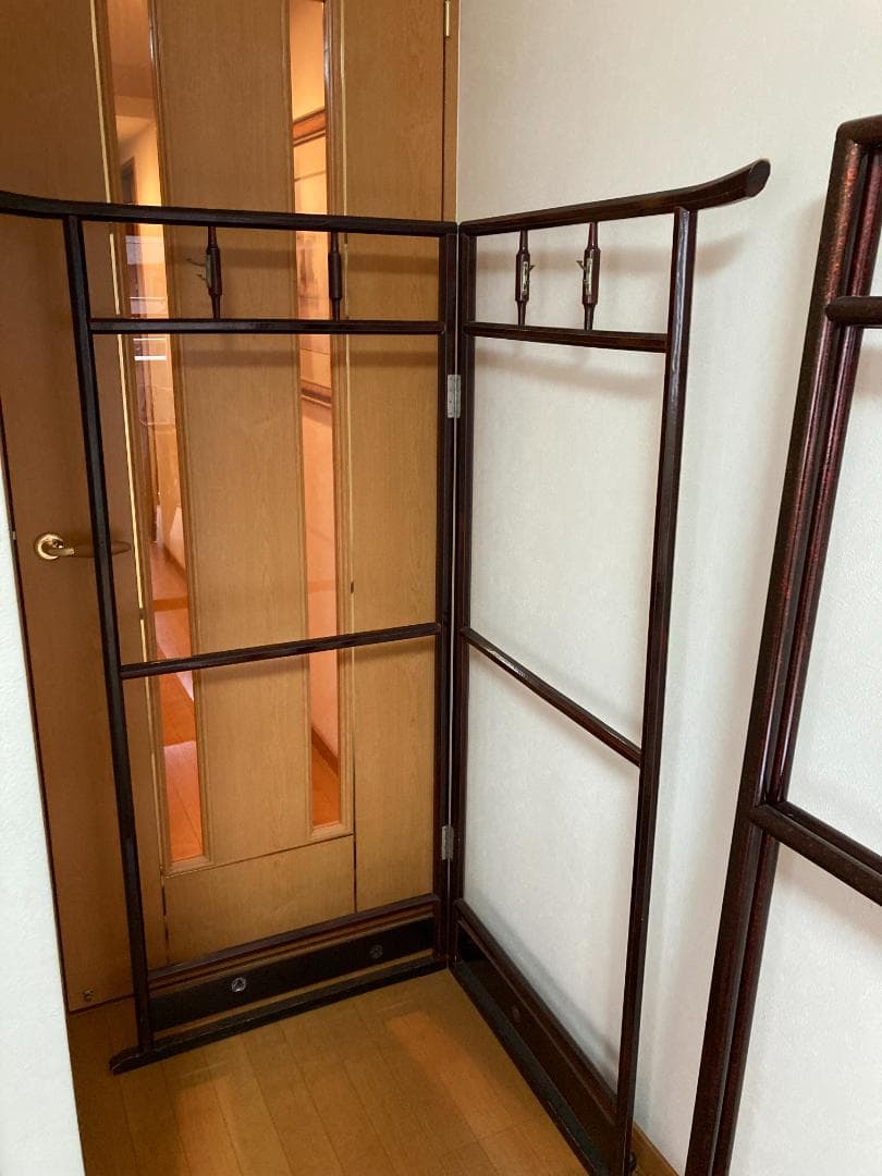 引き取り対応可能　和風　ハンガーラック