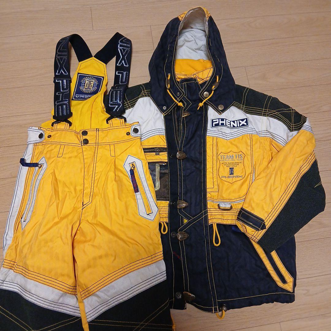 PHENIX スキーウェアMサイズ　上下セット イエロー&ブラック