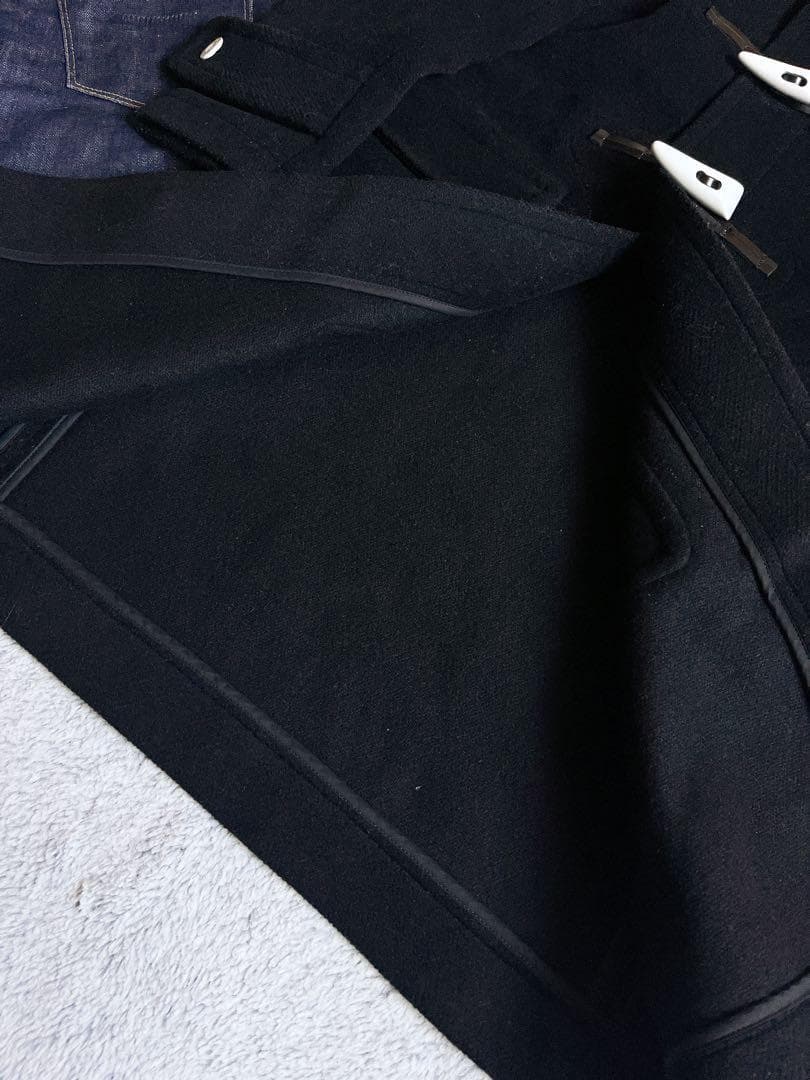 【HYKE】ハイク ヘリンボーン ホワイトトグル ダッフルコート ロング丈 1