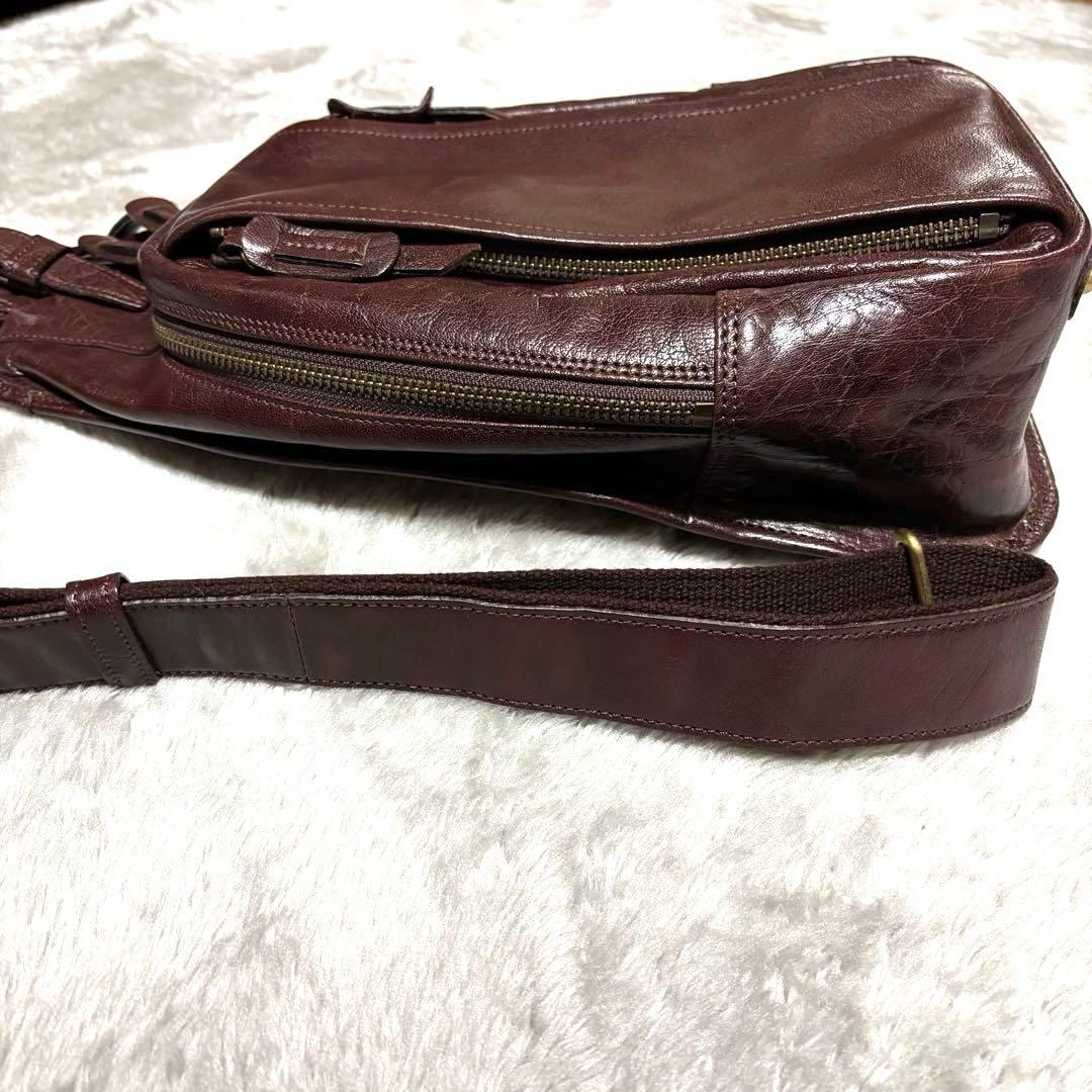 希少 b3labo ボディバッグ ショルダーバッグ 栃木レザー ヌメ革　本革